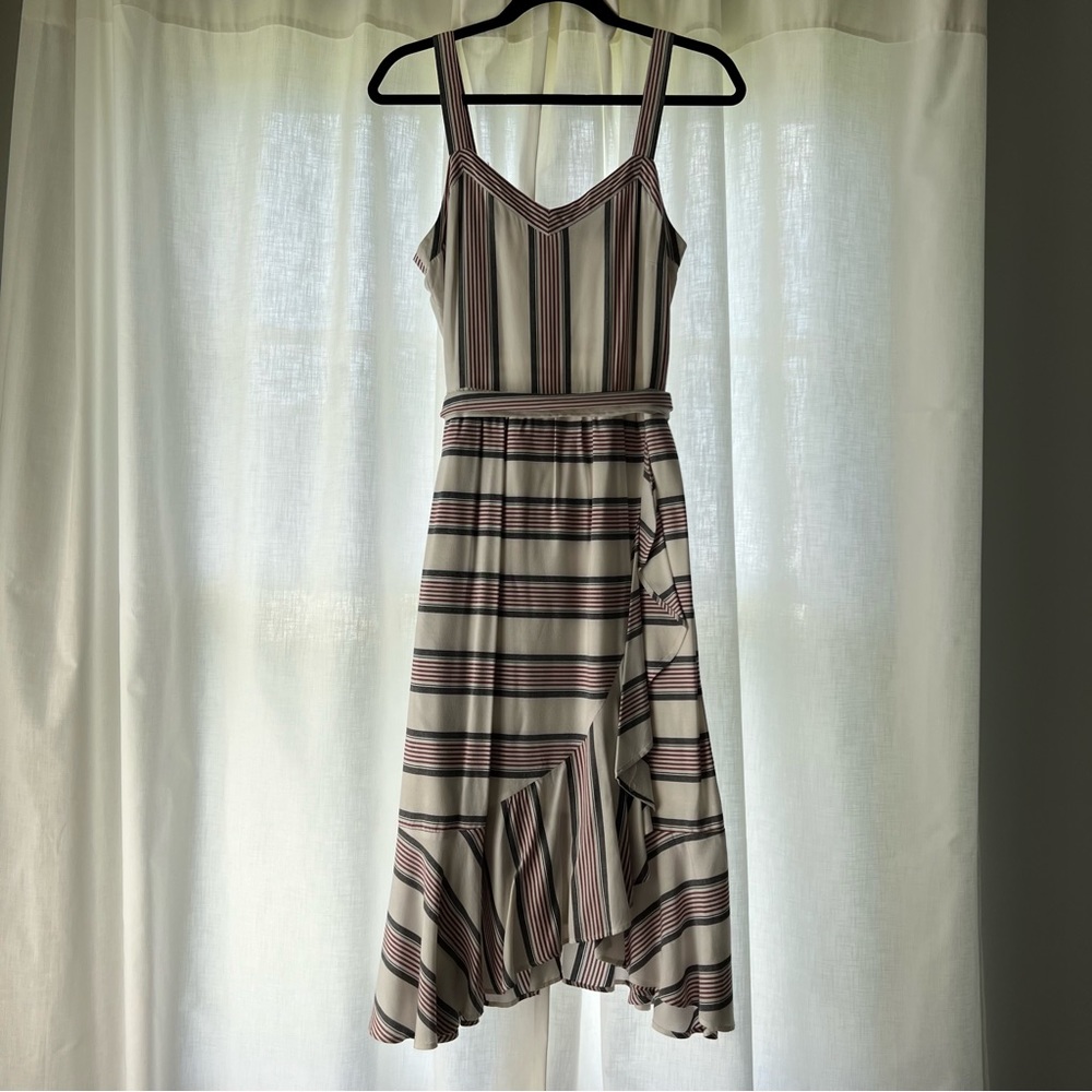 LOFT red white & blue dress